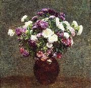 Henri Fantin-Latour Asters in a Vase painting
